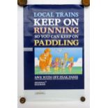 Advertising railway poster - Greater Manchester Passenger Transport Executive regional railways '