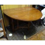 Old charm oak gateleg dining table Please Note - we do not make reference to the condition of lots
