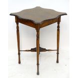 Early 20thC occasional table. 28" high Please Note - we do not make reference to the condition of