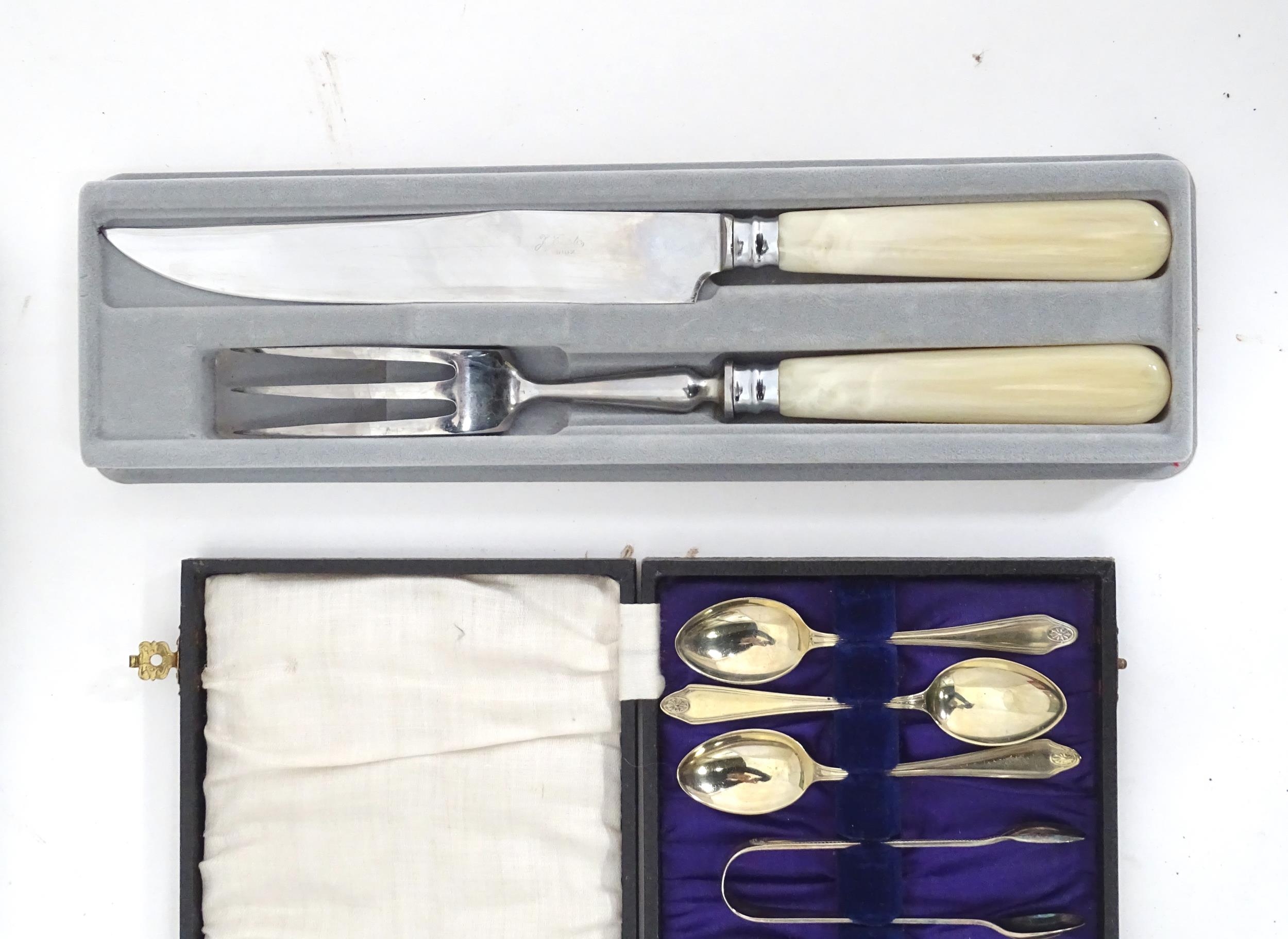 Assorted silver plated cutlery Please Note - we do not make reference to the condition of lots - Bild 8 aus 19