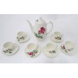 A quantity of coffee wares by Ridgway in the pattern Rosanna. Marked under. Please Note - we do