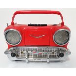 Motoring interest : A novelty radio - formed as a 1950's Chevrolet car Please Note - we do not