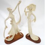 Two Art Deco style figures Please Note - we do not make reference to the condition of lots within