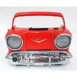 Novelty radio formed as an American 57 Chevrolet car Please Note - we do not make reference to the