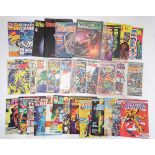 Assorted comics to include titles such as Captain Britain, The Jack of Hearts, Contest of Champions,
