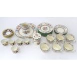 A quantity of tea wares by Copeland Spode in the pattern Chinese Rose, etc. Please Note - we do