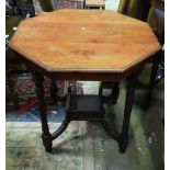 Late Victorian octagonal occasional table Please Note - we do not make reference to the condition of