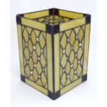 A light shade with coloured panels Please Note - we do not make reference to the condition of lots
