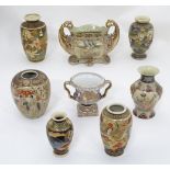 7 assorted Oriental vases Please Note - we do not make reference to the condition of lots within