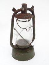 Wartime oil lamp / hurricane lamp by Sherwoods of Birmingham Please Note - we do not make
