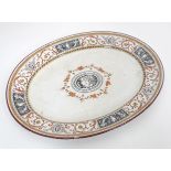 Large Minton platter of oval form - Clare pattern - approx 21 1/2" long Please Note - we do not make