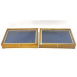 Pair of counter top shop display cabinets Please Note - we do not make reference to the condition of