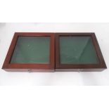 Two counter top glazed display cases (2) Please Note - we do not make reference to the condition