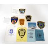 Assorted American police badges for Atlanta, Boston, Houston, Baltimore, Salt Lake City, Michigan