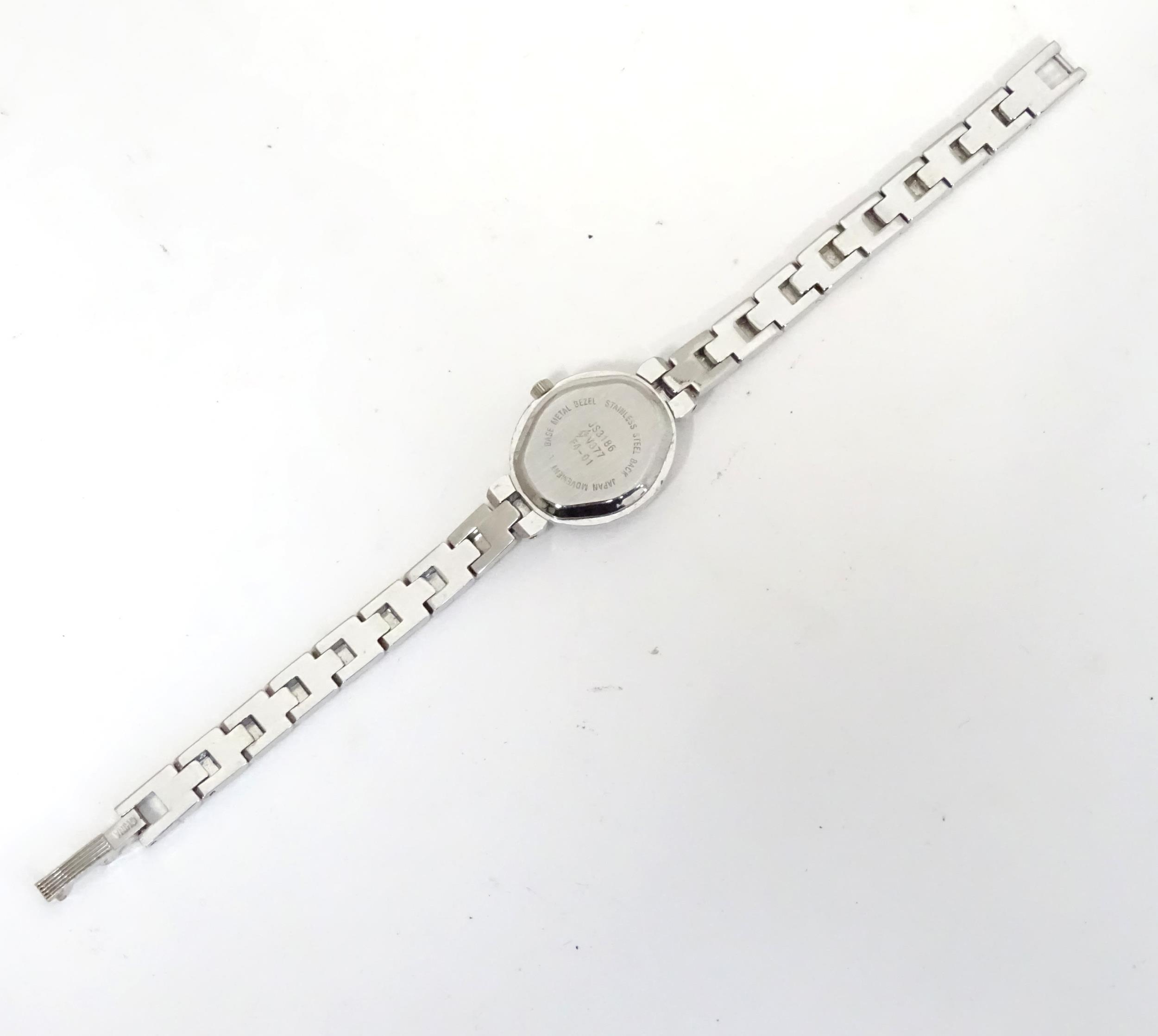 A ladies wrist watch with marcasite detail Please Note - we do not make reference to the condition - Image 5 of 5