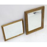 2 gilt framed mirrors Please Note - we do not make reference to the condition of lots within