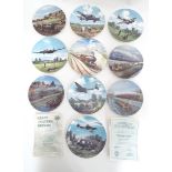 Collectors plates by Davenport pottery - transport subjects Please Note - we do not make reference