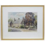 Frank Wyatt, 20th century, Watercolour, A view of the village of Ripley, North Yorkshire. Signed