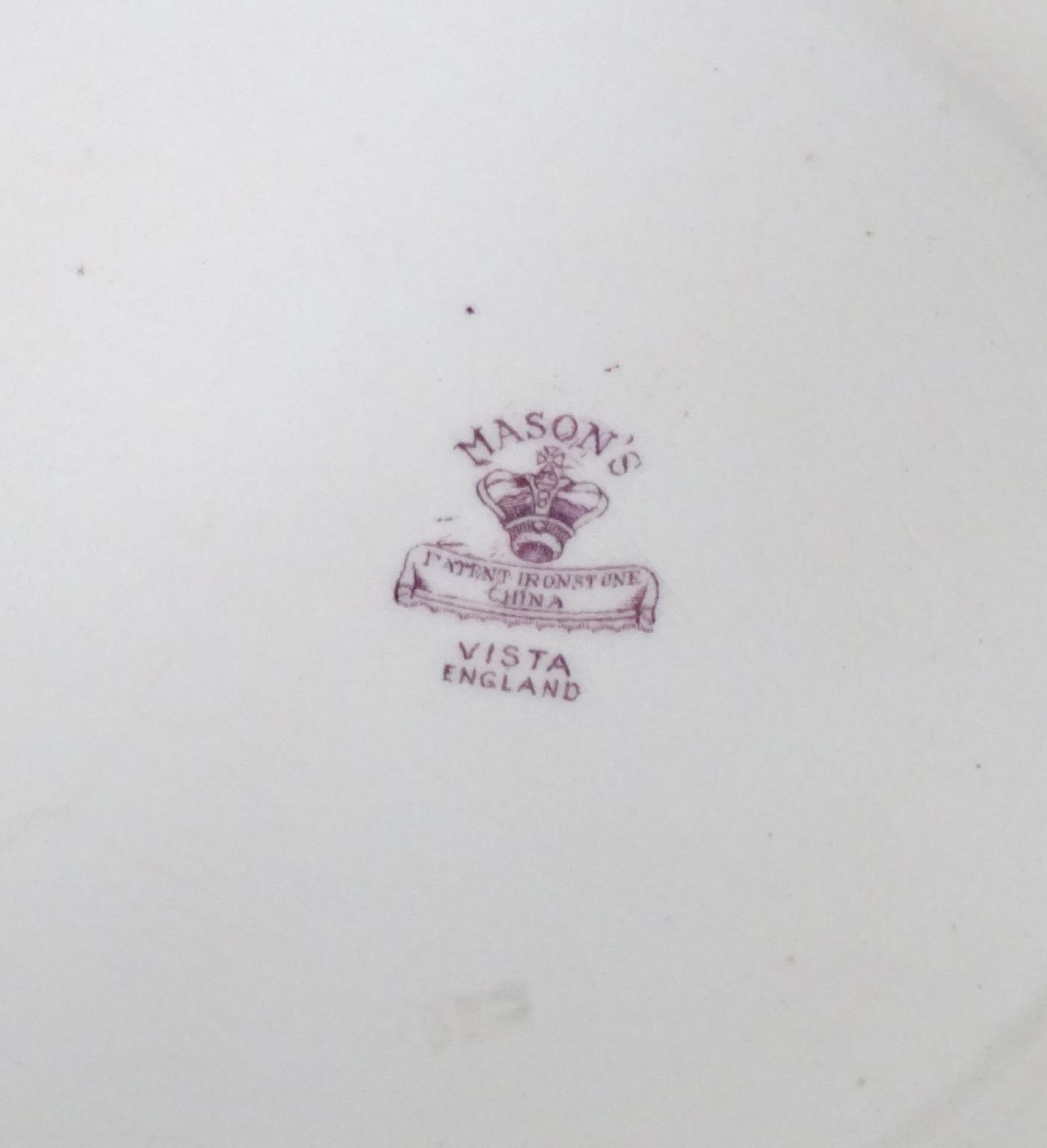 Quantity Masons ironstone plates Please Note - we do not make reference to the condition - Image 10 of 10