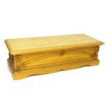 A small carved pine blanket box Please Note - we do not make reference to the condition of lots