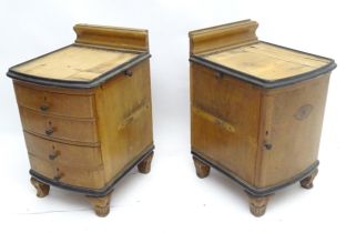 Two Victorian bedside cabinets Please Note - we do not make reference to the condition of lots