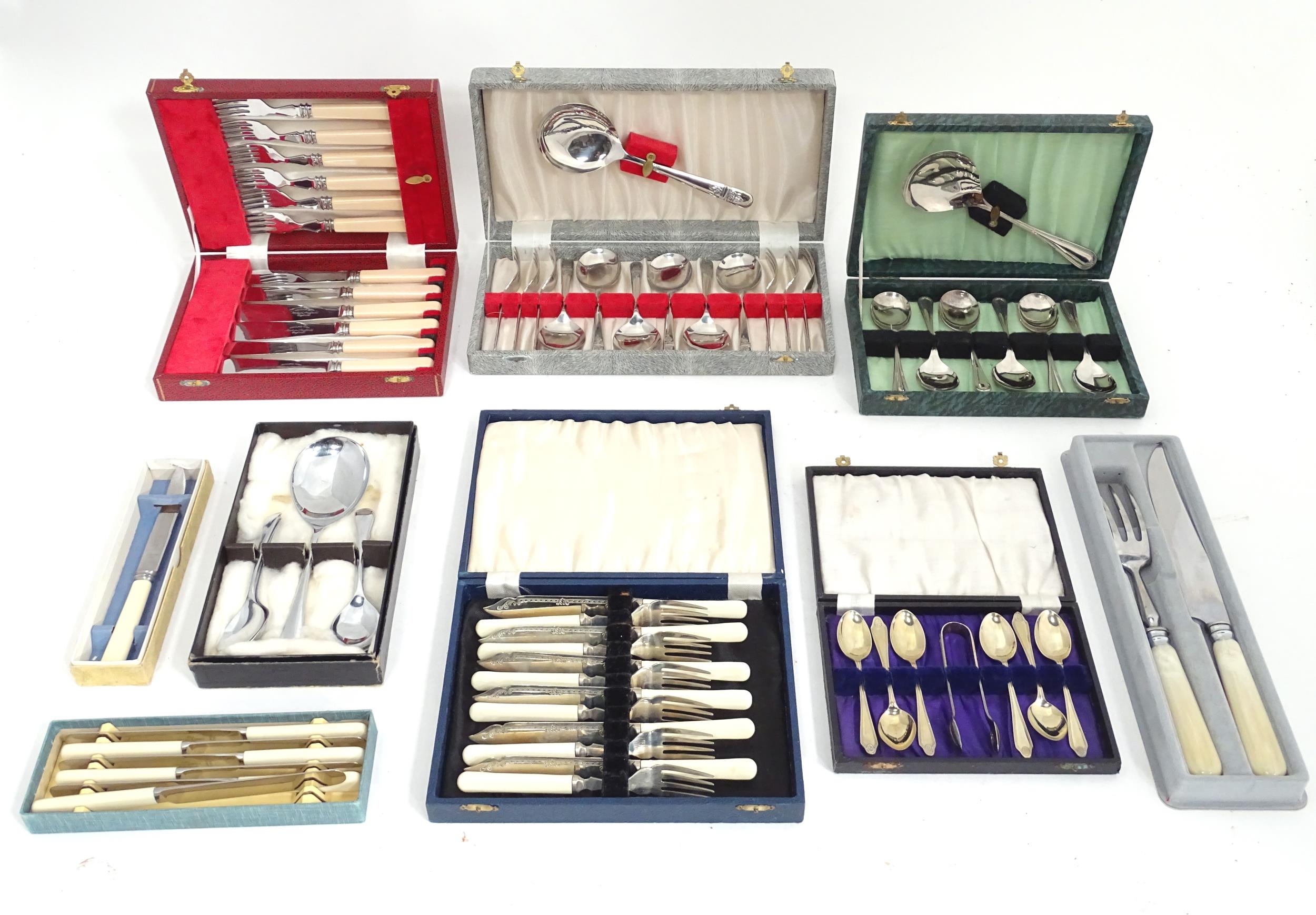 Assorted silver plated cutlery Please Note - we do not make reference to the condition of lots