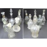 Assorted glass decanters Please Note - we do not make reference to the condition of lots within