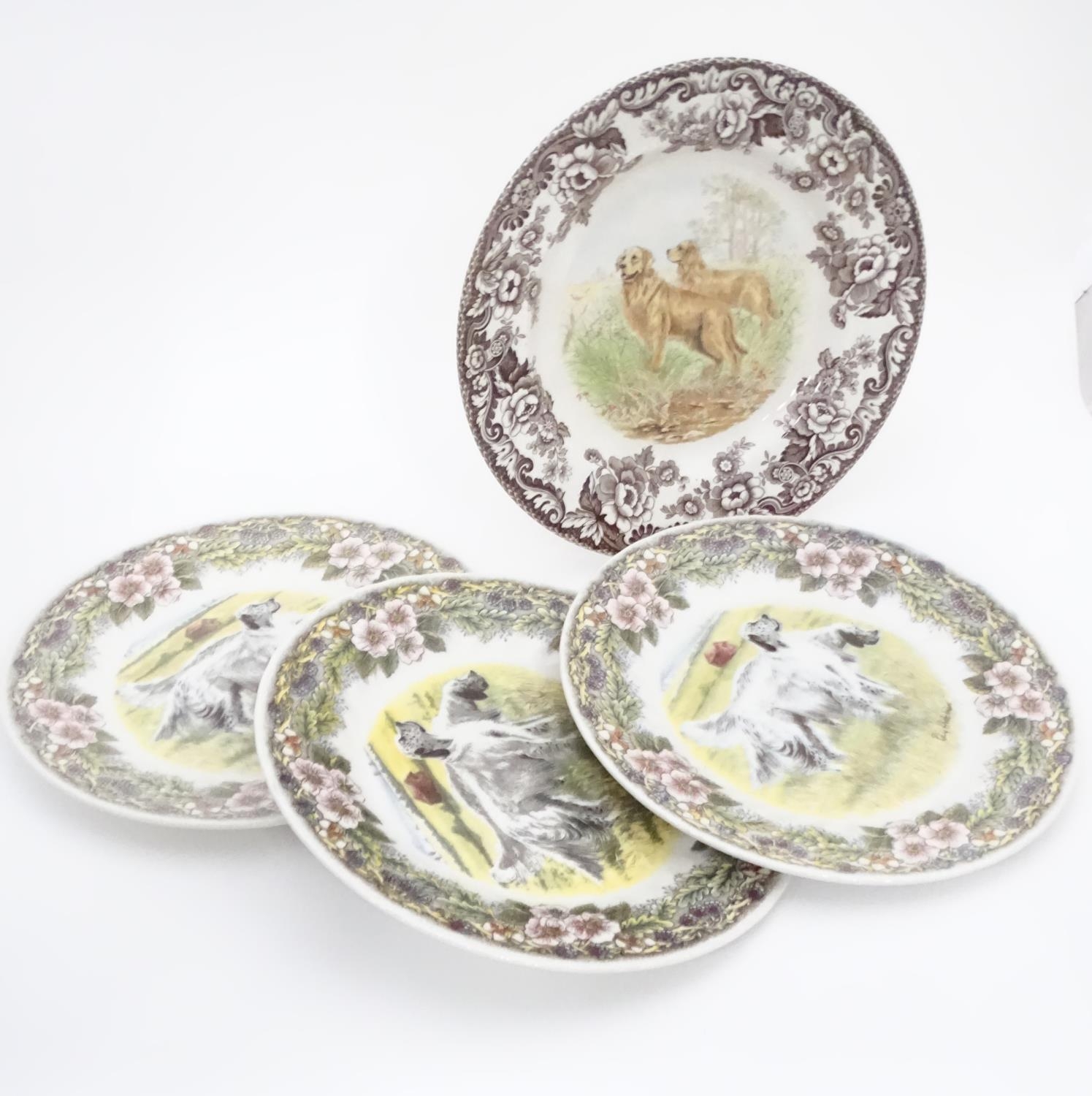 A quantity of plates to include a meat plate with hunting scenes, Hamilton Collection - Bild 6 aus 8