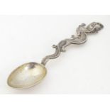 Chinese Export Silver : A late 19th / early 20thC silver spoon by Wang Hing & Co. of Hong Kong