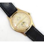 A Kralina wrist watch with day, date and moon phase aperture. Please Note - we do not make reference