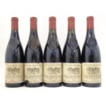 5 bottles of Delas Freres Vacqueyras Domaines de Genets 1997 red wine, each 750ml (5) Please