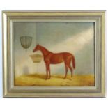 Manner of James Loder of Bath, 19th century, Oil on canvas, A portrait of a chestnut horse in a