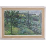 Indistinctly signed Kent, 20th century, Oil on canvas, The Apple Orchard. Signed and dated (19)74