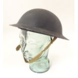 Militaria , WWII / World War 2 / Second World War : a British No.2 Mk II helmet, matte black finish,