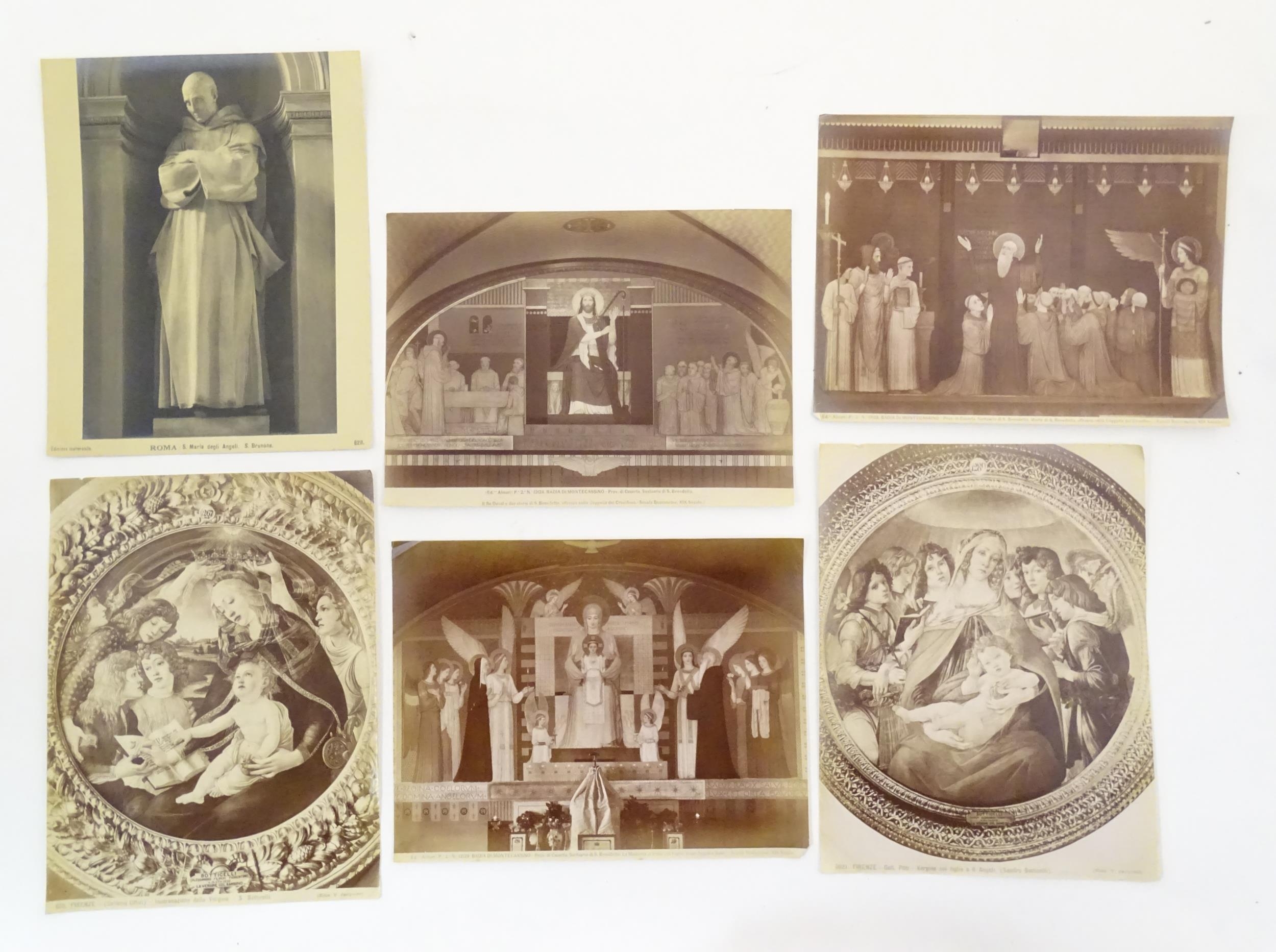 A quantity of early 20thC Italian photogravure prints of works of art, paintings, frescoes, - Image 28 of 28