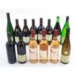 An assortment of red and white wines, to include a J Mett 2022 Bacchus Lieblich 2002 75cl and a