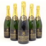 Six bottles of Louis Boyier & Cie champagne, each 75cl Please Note - we do not make reference to the