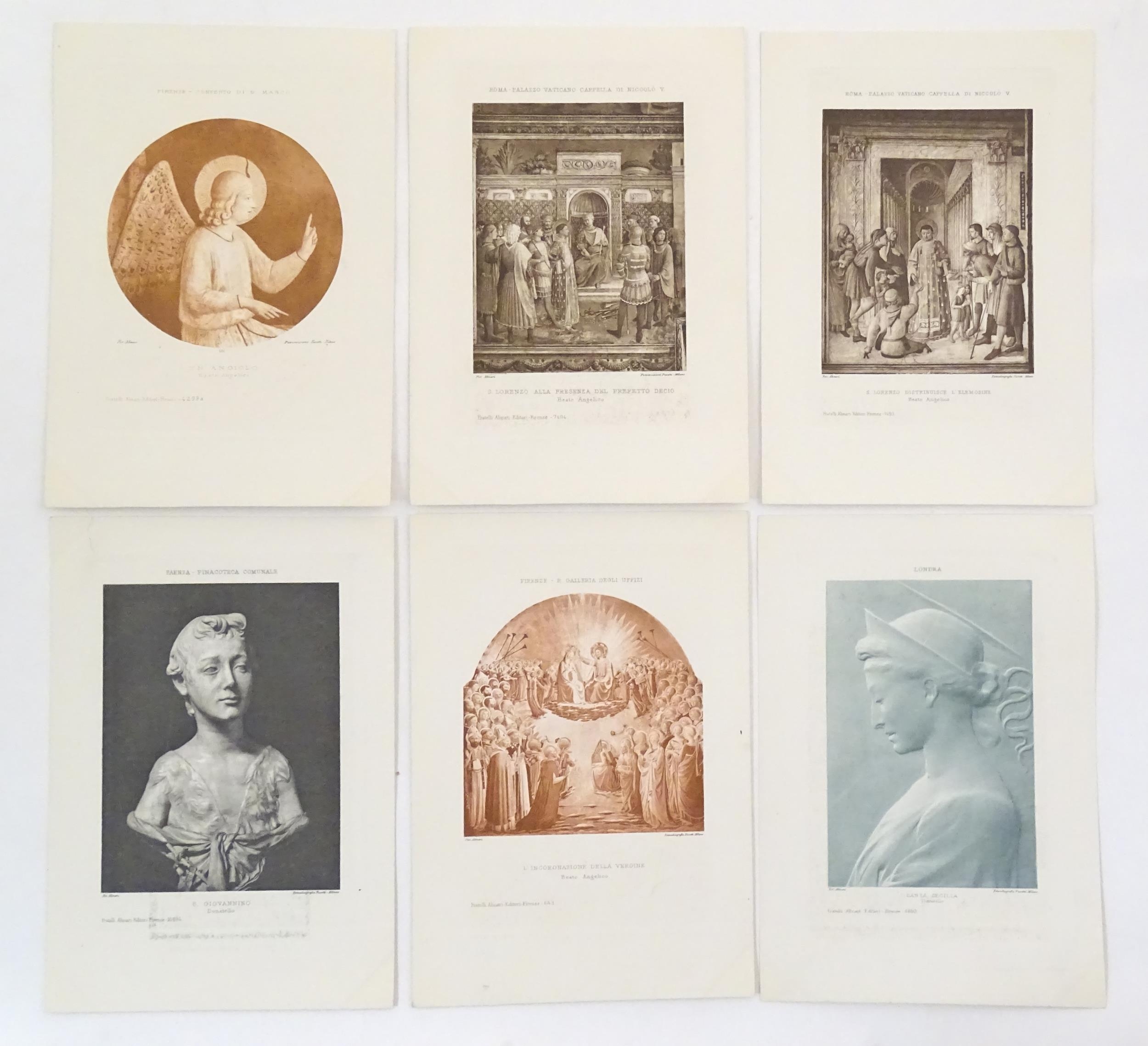 A quantity of early 20thC Italian photogravure prints of works of art, paintings, frescoes, - Image 23 of 28