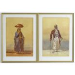 Manner of Amedeo Preziosi (1816-1882), 19th century, Continental School, Watercolours, A pair of