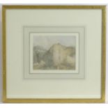 Manner of Copley Fielding (1787-1855), 19th century, Watercolour, A study of a castle ruin.