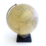 A 20thC Philips Challenge terrestrial globe on stand. Approx. 12 1/2" high overall Please Note -