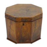 A Georgian octagonal wine cooler top section. 18" wide x 18" deep x 14" high. Please Note - we do