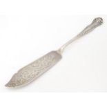 A silver butter knife hallmarked Birmingham 1904, maker Charles Wilkes. Approx. 6" long Please