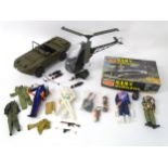 Toys: a quantity of Action Man toy soldier figures and vehicles, comprising Palitoy US Army