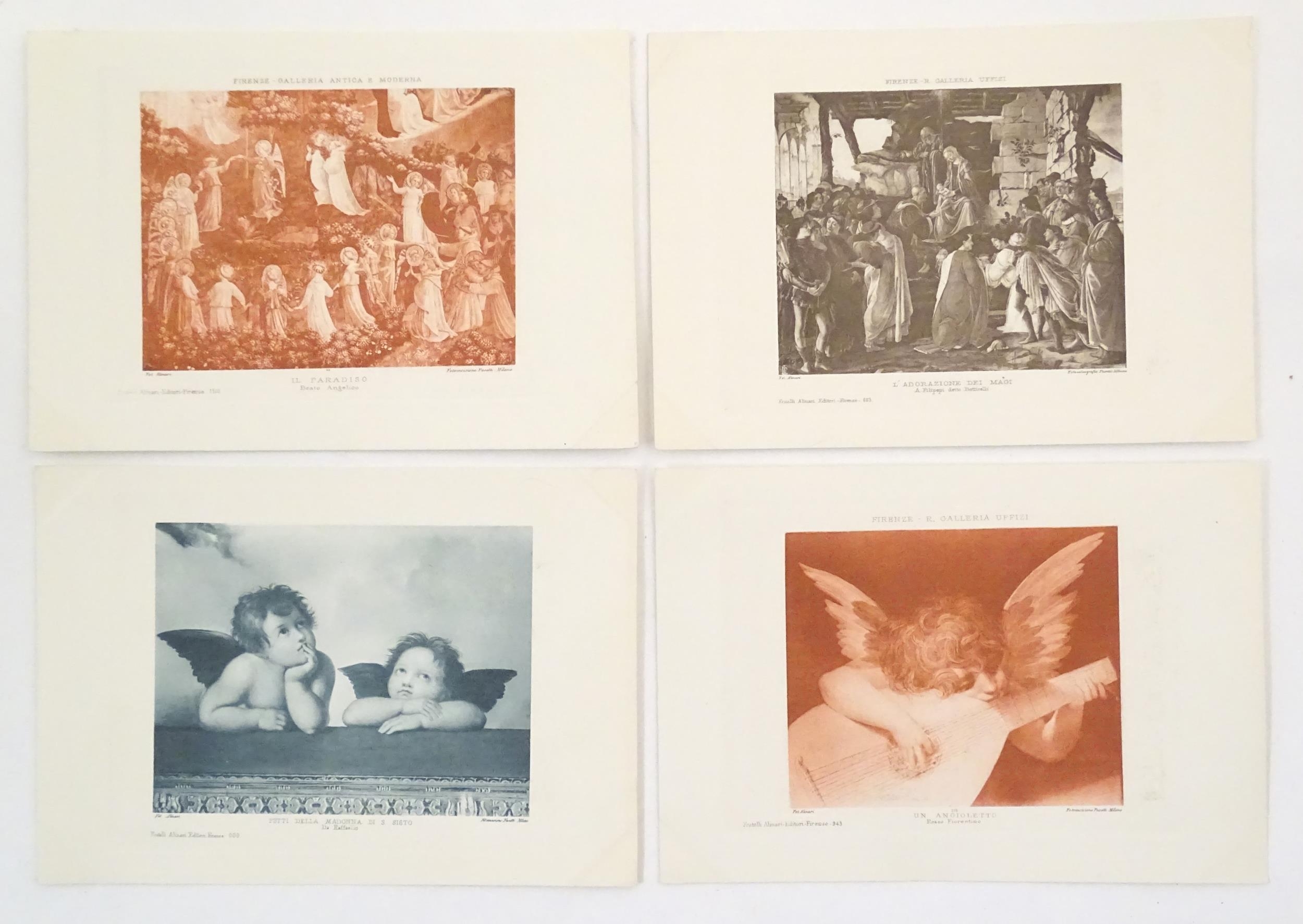 A quantity of early 20thC Italian photogravure prints of works of art, paintings, frescoes, - Image 19 of 28