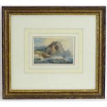 William Crouch (act. 1817-1840), Watercolour, North Cape, Island of Capri, A seascape with ships