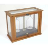 A Griffin & Tatlock Ltd. cased set of scientific / laboratory scales Microid Standard Model. Case