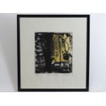 John Roberts, 20th century, Limited edition aquatint, no. 2/60, Dark Flower. Signed, titled and