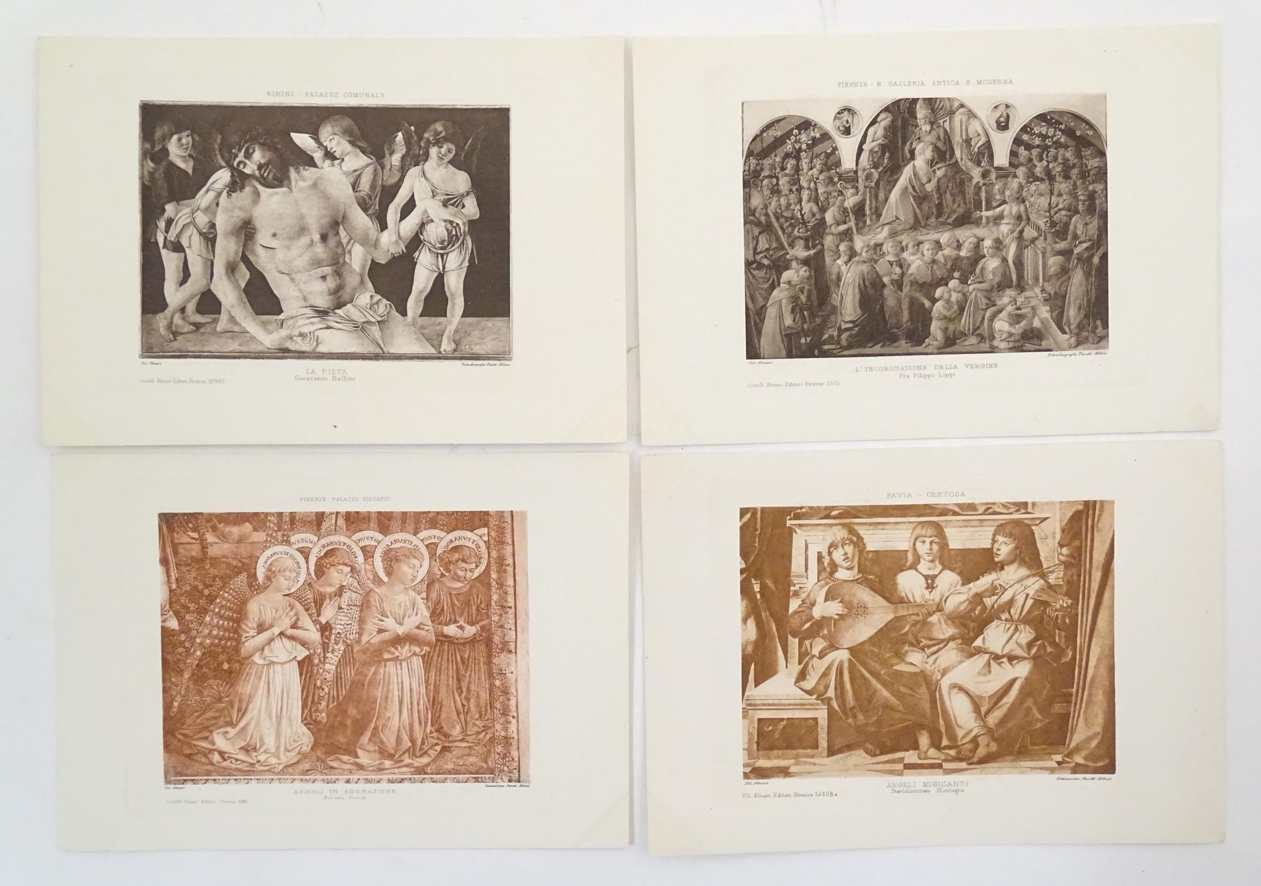 A quantity of early 20thC Italian photogravure prints of works of art, paintings, frescoes, - Image 16 of 28