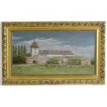 Pal Sinko, 20th century, Hungarian School, Oil on board, Castle view. Signed and dated 1927 lower